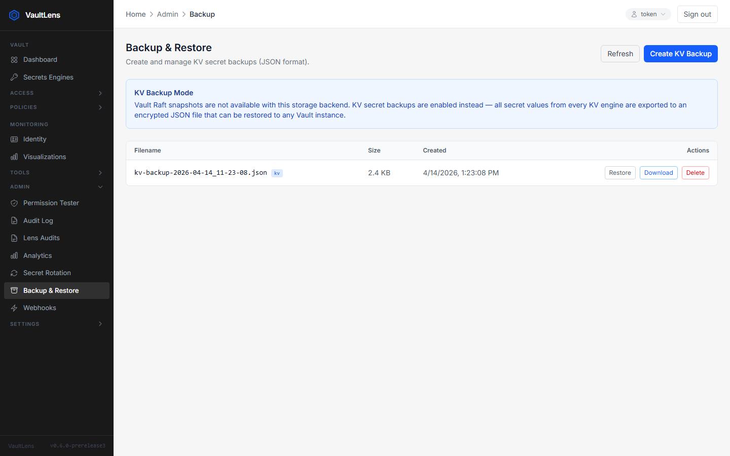 Backup & Restore